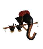 Karigaari India Wrought Iron multicolor Murli Ganesha hanging