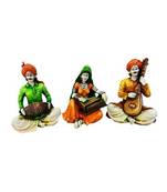 Karigaari Dholak, Harmony and Veena Polyresine Showpiece (28.4 cm x 22.71 cm x 18.29 cm, Set of 3)