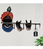 2 DAYS SALE - Karigaari Wrought Iron Krishna Key Holder