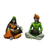 Karigaari India Traditions of Rajasthani : Set of 2 Musicians Couples