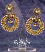 Royalty Kundan Pearls Polki Earrings