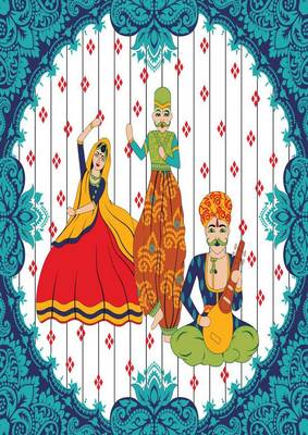 Emart 104 TC Cotton Double Self Design Bedsheet (Pack of 1, Blue) 3