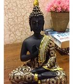 Karigaari India Royal Buddha Showpiece in Gold I Best for Home  I Best for Gifting