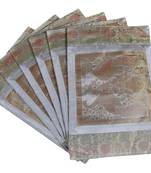 Lal Haveli Mats for Table, Dining Table Mat Set of 6 Banarsi silk Fabric Kitchen Placemats