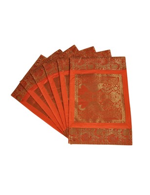 Lal Haveli Dining Table Mat Set Of 6 Silk Placemats Mate 18 X 12 Inches