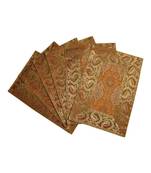Lal Haveli Dining Table Mats 6 Pieces Cloth Handmade Decorative Table Mats 18 X 12 inches