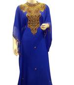 Royal Moroccan Beautiful Zari Work Jilbab Jalabiya Kaftan Dress