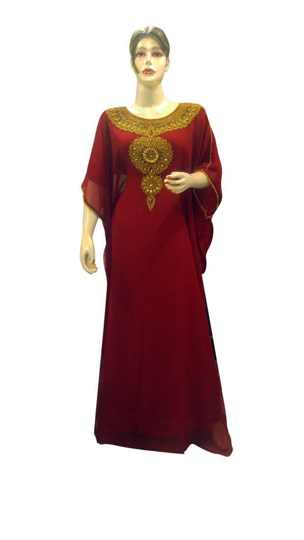 Gandura Moroccan Arabic Traditional Party Thobe Kaftan