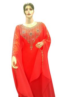 Eleagnt Modern Arabic Kaftan Dress For Women Wedding Gown