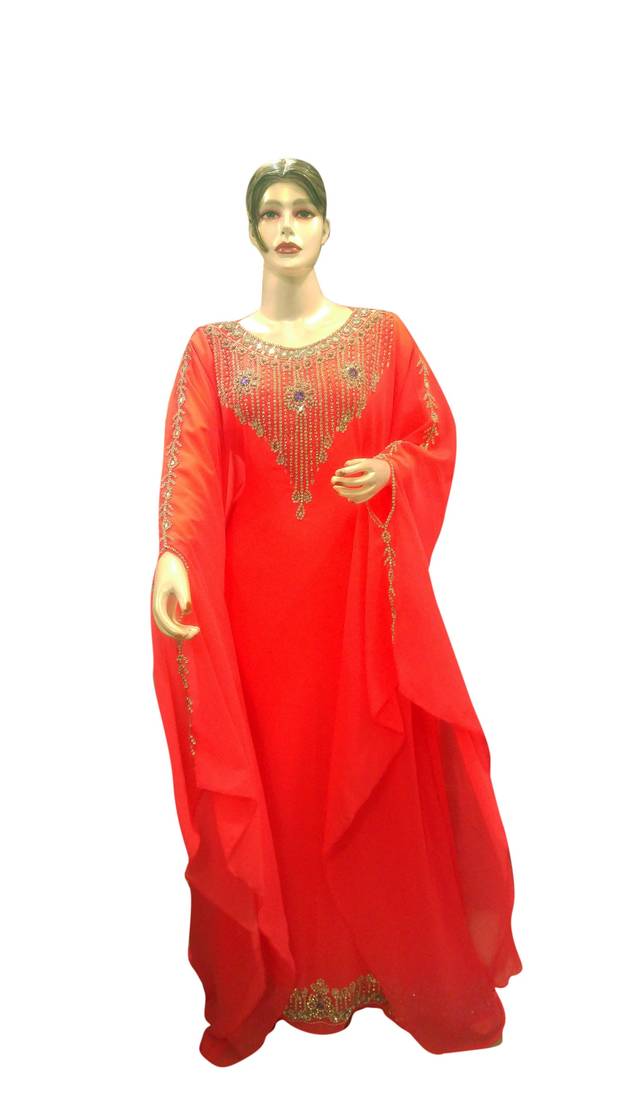 Eleagnt Modern Arabic Kaftan Dress For Women Wedding Gown