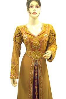 Modern Islamic Arabic Kaftan Dress For Weddin Gown Party Wear Dress