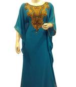 Royal Moroccan Beautiful Zari Work Jilbab Jalabiya Kaftan Dress