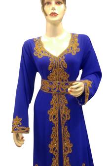 Gandura Moroccan Arabic Traditional Party Thobe Kaftan