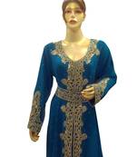 Royal Moroccan Beautiful Zari Work Jilbab Jalabiya Kaftan Dress