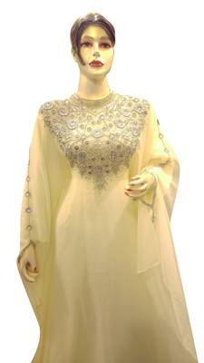 Eleagnt Modern Arabic Kaftan Dress For Women Wedding Gown 1