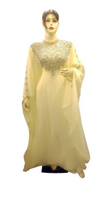 Eleagnt Modern Arabic Kaftan Dress For Women Wedding Gown 2