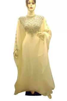 Eleagnt Modern Arabic Kaftan Dress For Women Wedding Gown