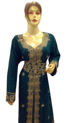 Morocan Arabic Islamic Kaftan Dress 1