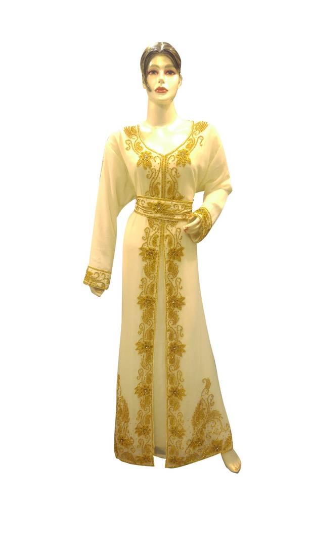 Modern Islamic Arabic Kaftan Dress For Weddin Gown Party Wear Dress