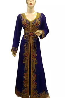 Gandura Moroccan Arabic Traditional Party Thobe Kaftan