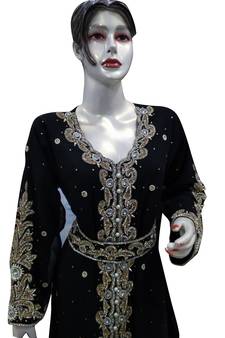 New Modern Moroccan Arabic Eid Kaftan Dress For Women Gown
