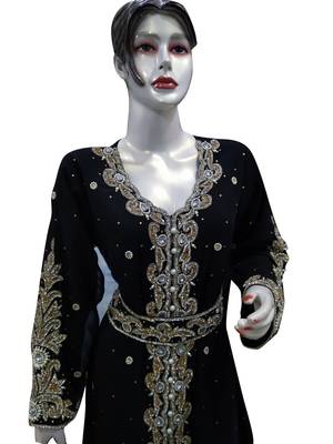 New Modern Moroccan Arabic Eid Kaftan Dress For Women Gown 1