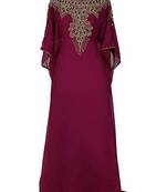 Eleagnt Modern Arabic Kaftan Dress For Women Wedding Gown