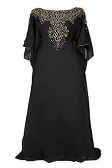 Royal Moroccan Beautiful Zari Work Jilbab Jalabiya Kaftan Dress