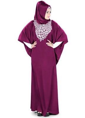 Royal Moroccan Beautiful Zari Work Jilbab Jalabiya Kaftan Dress 1