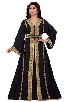 Gandura Moroccan Arabic Traditional Party Thobe Kaftan