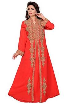Eleagnt Modern Arabic Kaftan Dress For Women Wedding Gown