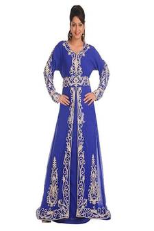 Beautiful Moroccan Islamic Wedding Gown Party Wear Gown For Women