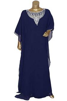 Royal Moroccan Beautiful Zari Work Jilbab Jalabiya Kaftan Dress