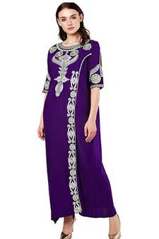 Eleagnt Modern Arabic Kaftan Dress For Women Wedding Gown