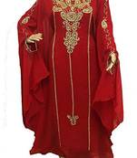 Royal Moroccan Beautiful Zari Work Jilbab Jalabiya Kaftan Dress