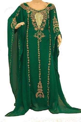 Modern Islamic Arabic Kaftan Dress For Weddin Gown Party Wear Dress