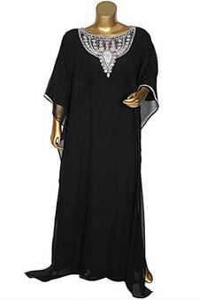 Royal Moroccan Beautiful Zari Work Jilbab Jalabiya Kaftan Dress