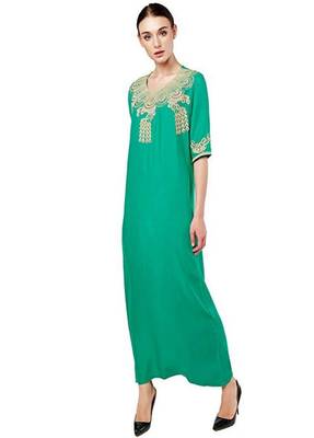 Gandura Moroccan Arabic Traditional Party Thobe Kaftan 1