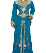 Royal Moroccan Beautiful Zari Work Jilbab Jalabiya Kaftan Dress