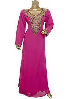 Royal Moroccan Beautiful Zari Work Jilbab Jalabiya Kaftan Dress