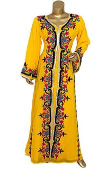 Eleagnt Modern Arabic Kaftan Dress For Women Wedding Gown