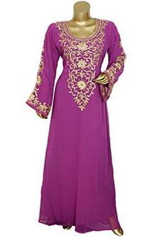 New Modern Moroccan Arabic Eid Kaftan Dress For Women Gown