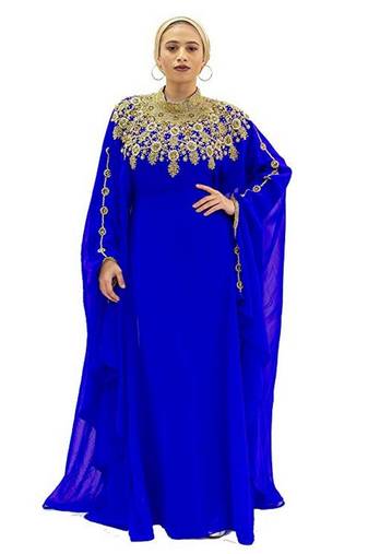 Modern Islamic Arabic Kaftan Dress For Weddin Gown Party Wear Dress