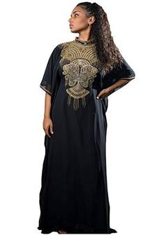 Eleagnt Modern Arabic Kaftan Dress For Women Wedding Gown