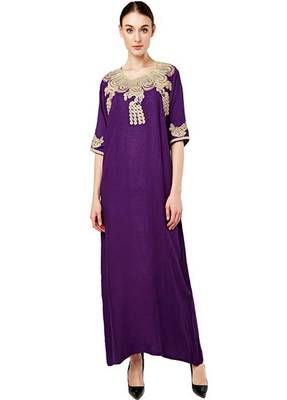 Gandura Moroccan Arabic Traditional Party Thobe Kaftan 1
