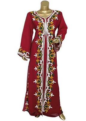 New Modern Moroccan Arabic Eid Kaftan Dress For Women Gown 1
