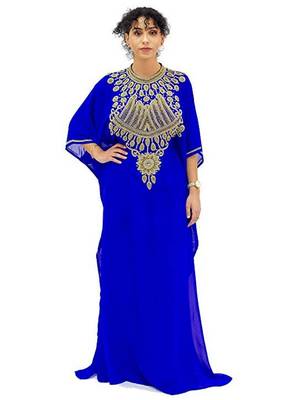 Eleagnt Modern Arabic Kaftan Dress For Women Wedding Gown 1