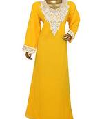Royal Moroccan Beautiful Zari Work Jilbab Jalabiya Kaftan Dress