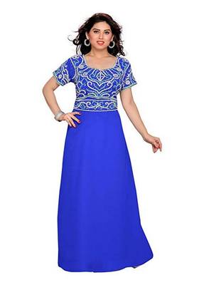 Gandura Moroccan Arabic Traditional Party Thobe Kaftan 1