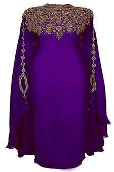 Gandura Moroccan Arabic Traditional Party Thobe Kaftan